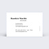 Carte de visite Photographe Verso