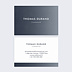 Carte de visite Commercial dégradé bleu Après 1