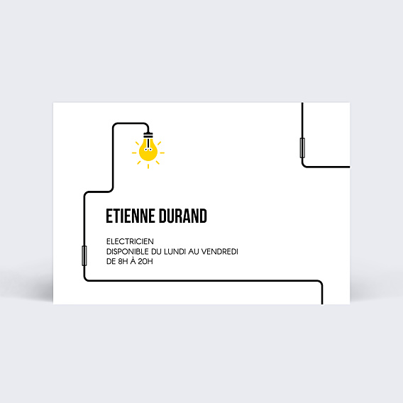 Carte de visite Pour un Electricien