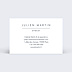 Carte de visite Design Bleu