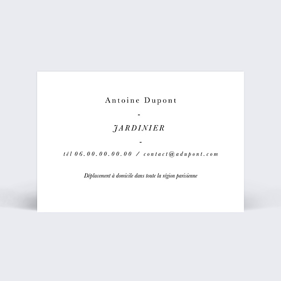 Carte de visite Jardinier