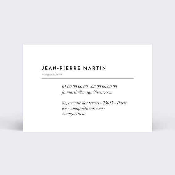 Carte de visite Magnétiseur