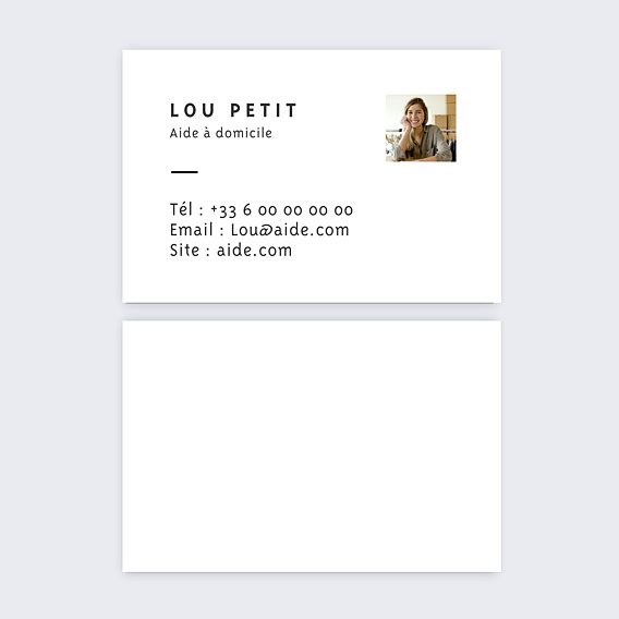 Carte de visite Minimaliste
