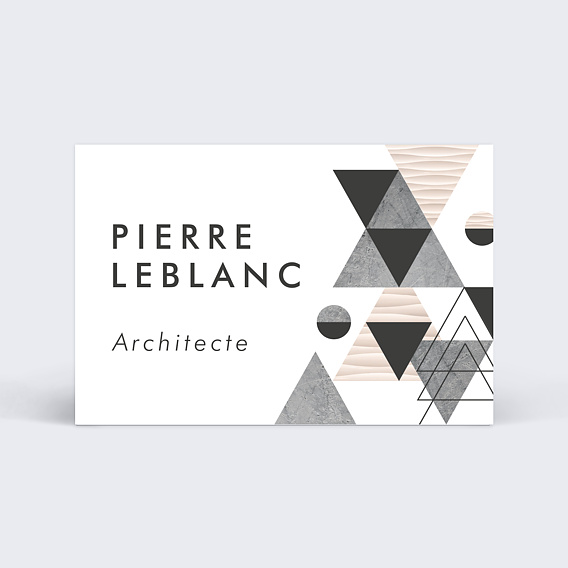 Carte de visite Architecte Graphique Recto