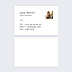 Carte de visite Minimaliste