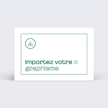 Cartes de visite Importez votre graphisme personnalisé 