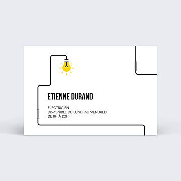 Cartes de visite Pour un Electricien