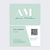 Carte de visite Initiales