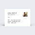 Carte de visite Minimaliste