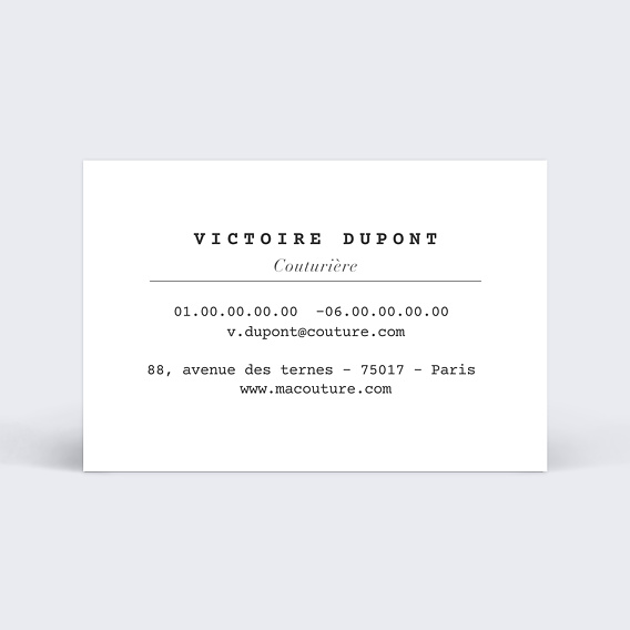 Carte de visite Couture