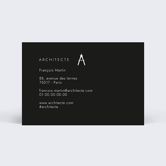 Carte de visite Architecte minimaliste