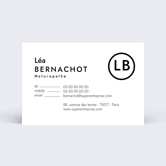 Carte de visite Naturopathe