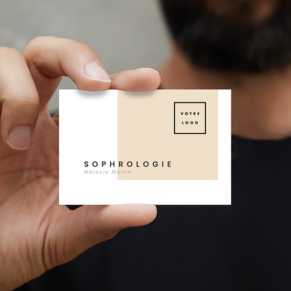 Carte de visite Sophrologie minimaliste Après 1