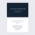 Carte de visite Design Bleu