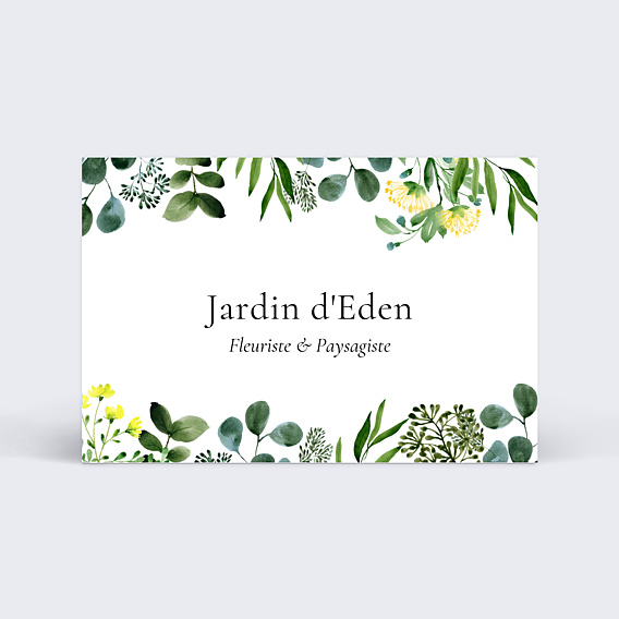 Carte de visite Fleuriste Paysagiste Recto