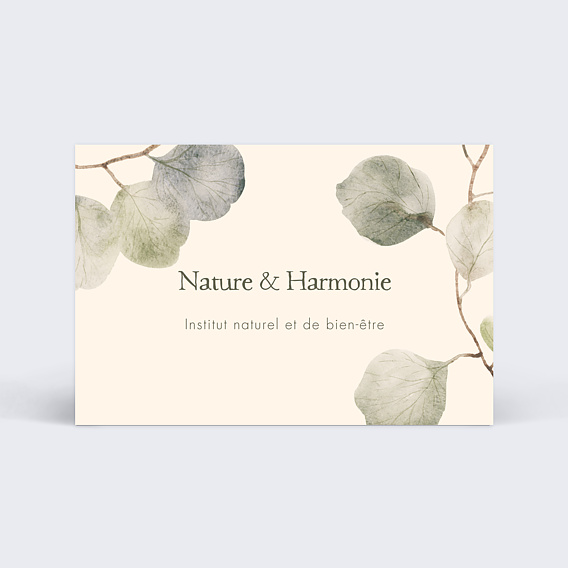 Carte de visite Bien être Recto