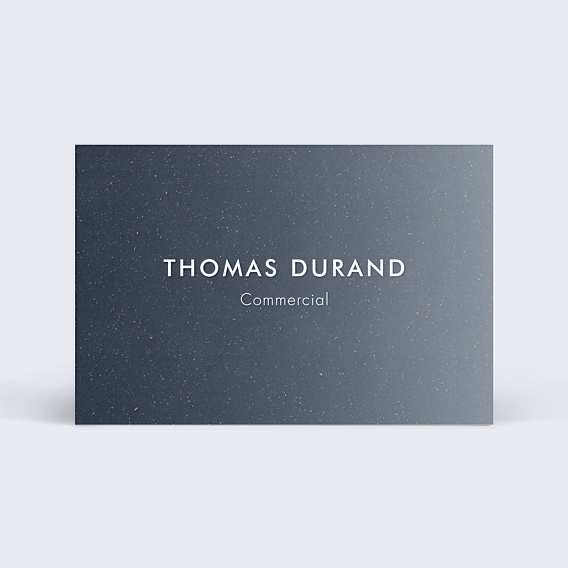 Carte de visite Commercial dégradé bleu