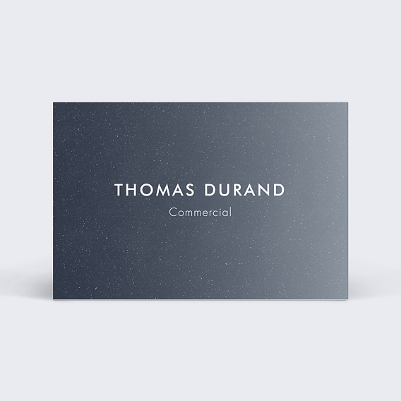 Carte de visite Commercial dégradé bleu Recto