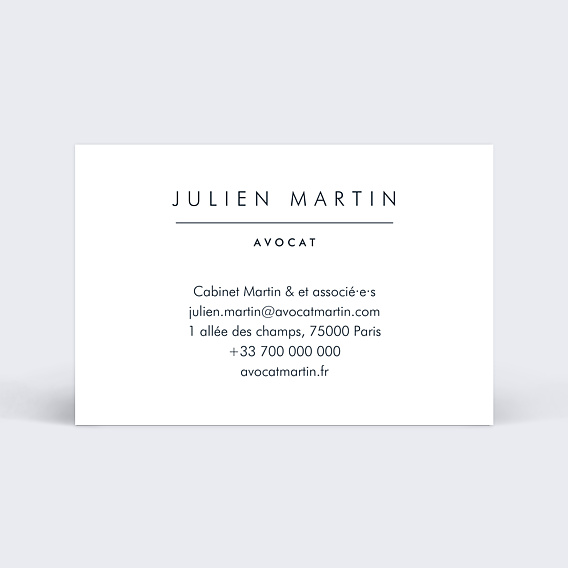 Carte de visite Design Bleu