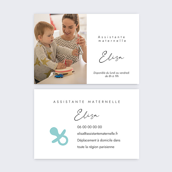 Carte de visite Assistante maternelle