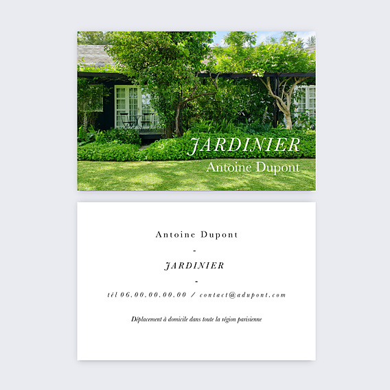 Carte de visite Jardinier
