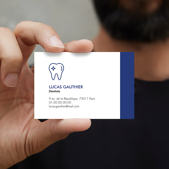 Carte de visite Dentiste Après 1