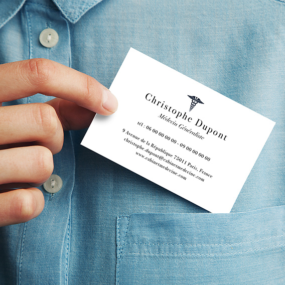 Carte de visite Médecine Après 1