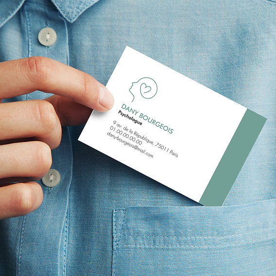 Carte de visite Psychologue rendez-vous Après 1