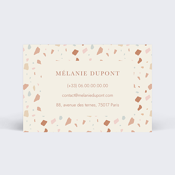Carte de visite terrazzo