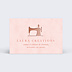 Carte de visite Couture moderne Recto