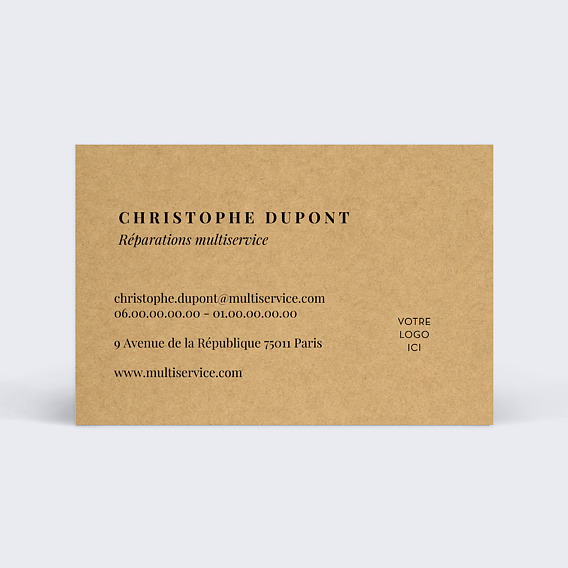 Carte de visite Multiservice Recto