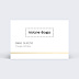 Carte de visite Minimaliste Recto
