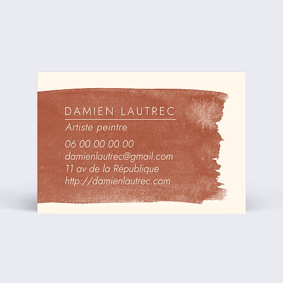 Carte de visite Artiste peintre