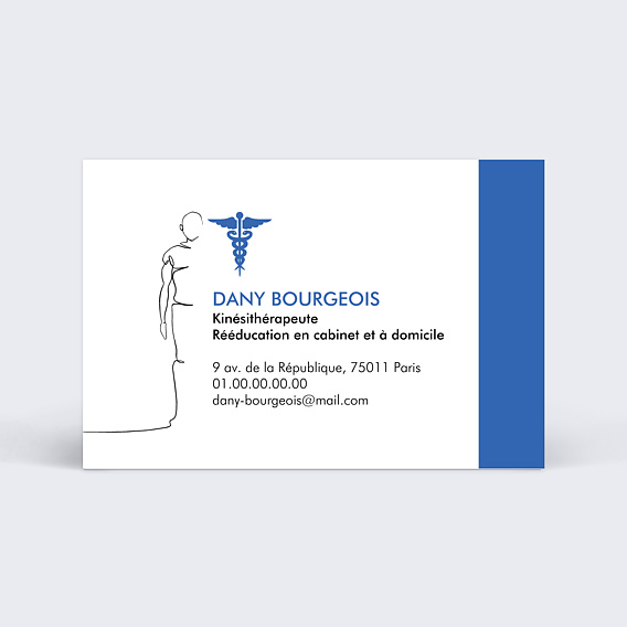Carte de visite Kinésithérapeute Recto