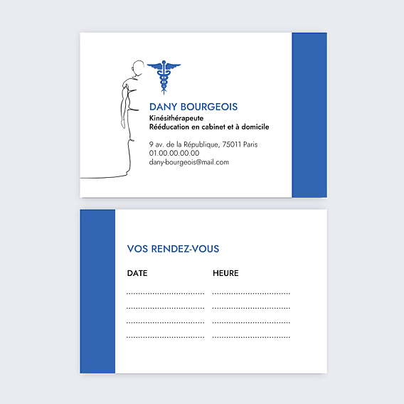 Carte de visite Kinésithérapeute