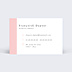 Carte de visite Onglerie rose