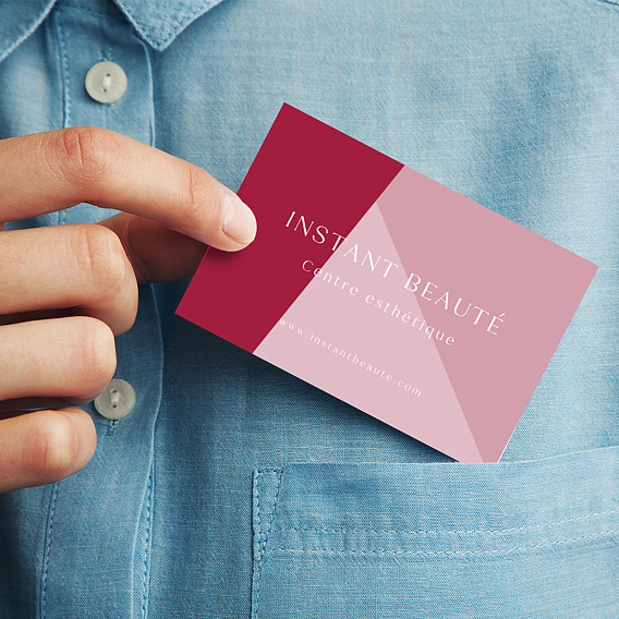 Carte de visite Esthéticienne design Après 1