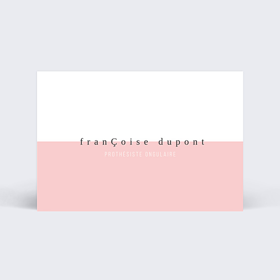 Carte de visite Onglerie rose