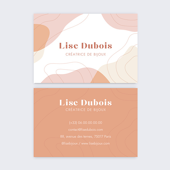 Carte de visite Bijoux Colorés