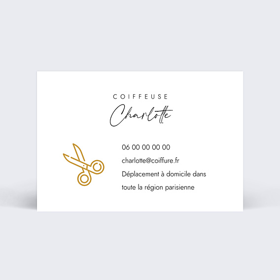 Carte de visite Coiffeuse