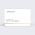Carte de visite Minimaliste Verso