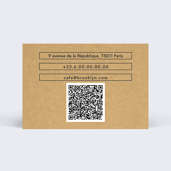 Carte de visite Café