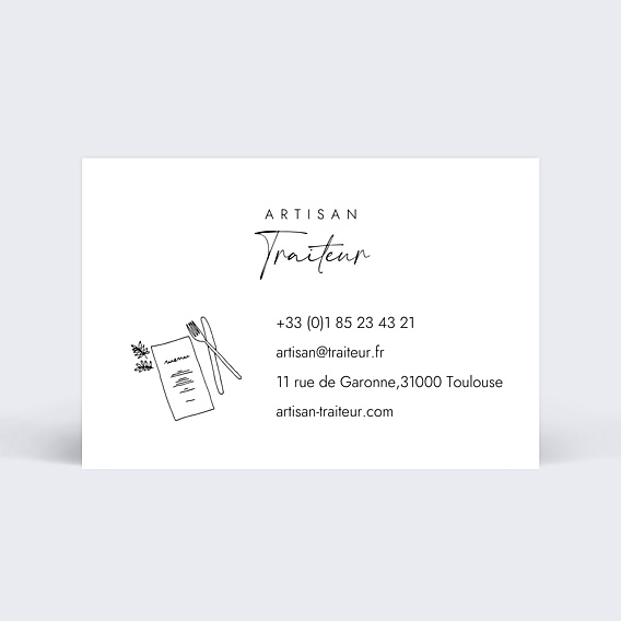 Carte de visite Artisan Traiteur 