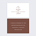 Carte de visite Justice
