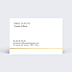 Carte de visite Minimaliste
