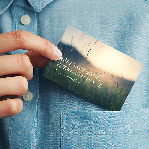 Carte de visite Réflexologue énergéticienne Après 1