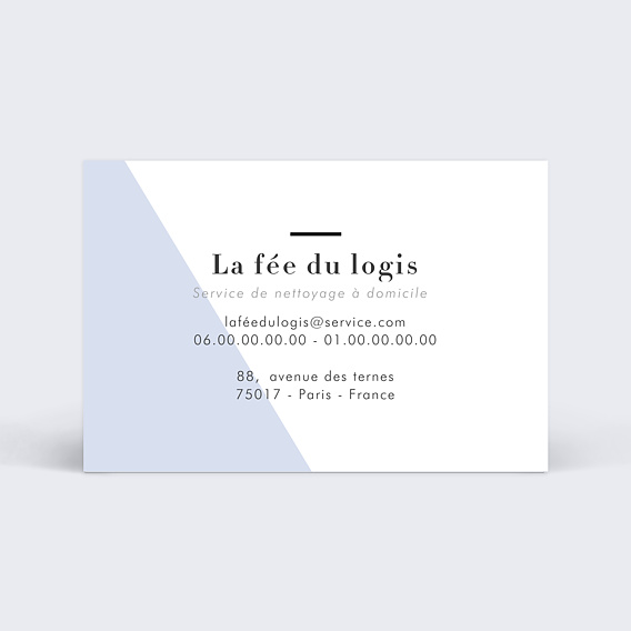 Carte de visite Fée du logis Verso