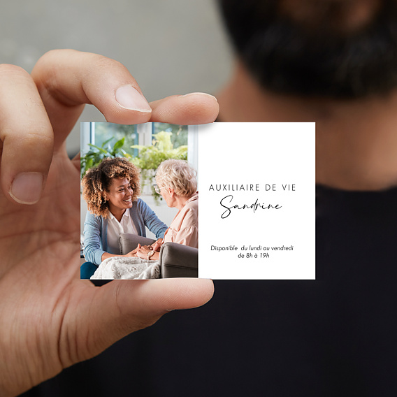 Carte de visite Auxiliaire de vie Après 1