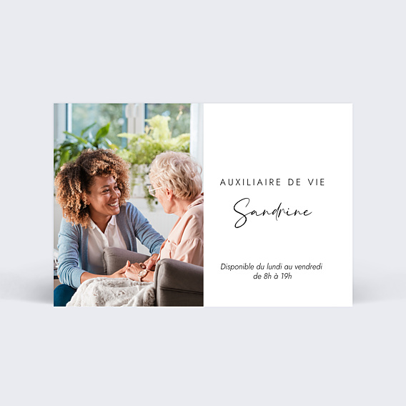 Carte de visite Auxiliaire de vie