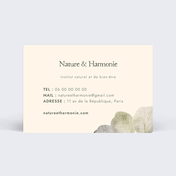 Carte de visite Bien être